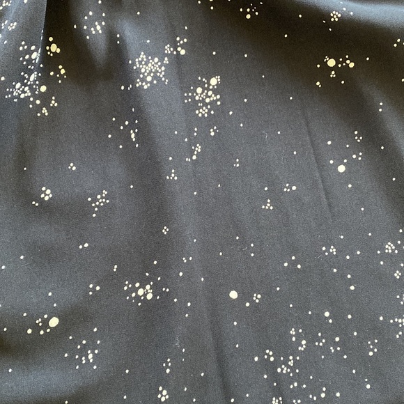Like new Wilfred party dress with pockets- black w/ white specks - Picture 2 of 4